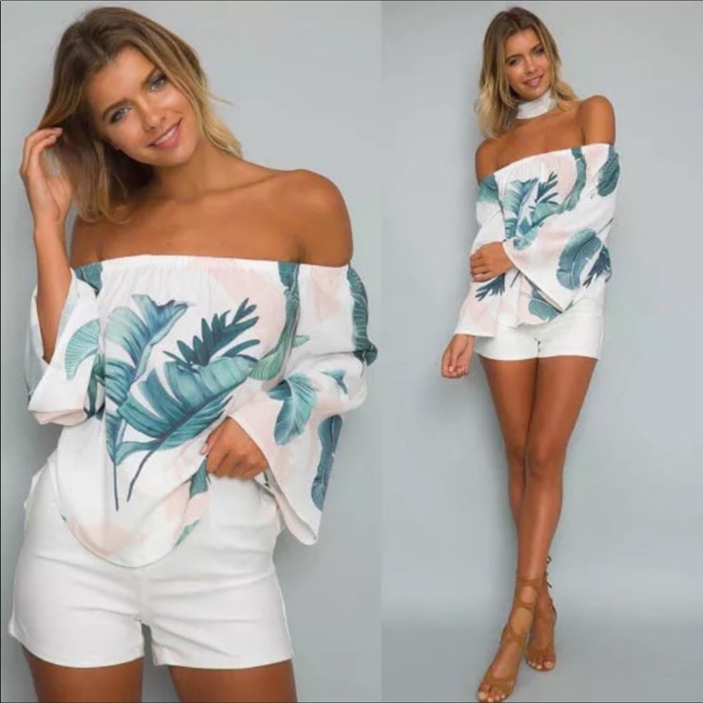 Palm Choker Top